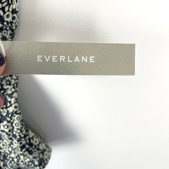 Everlane The Square Neck One Piece Swimsuit In Navy Floral Size XS New - Picture 10 of 13